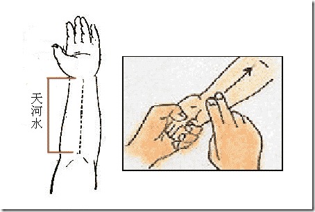 关于&ldquo;天河水&rdquo;的推拿方向